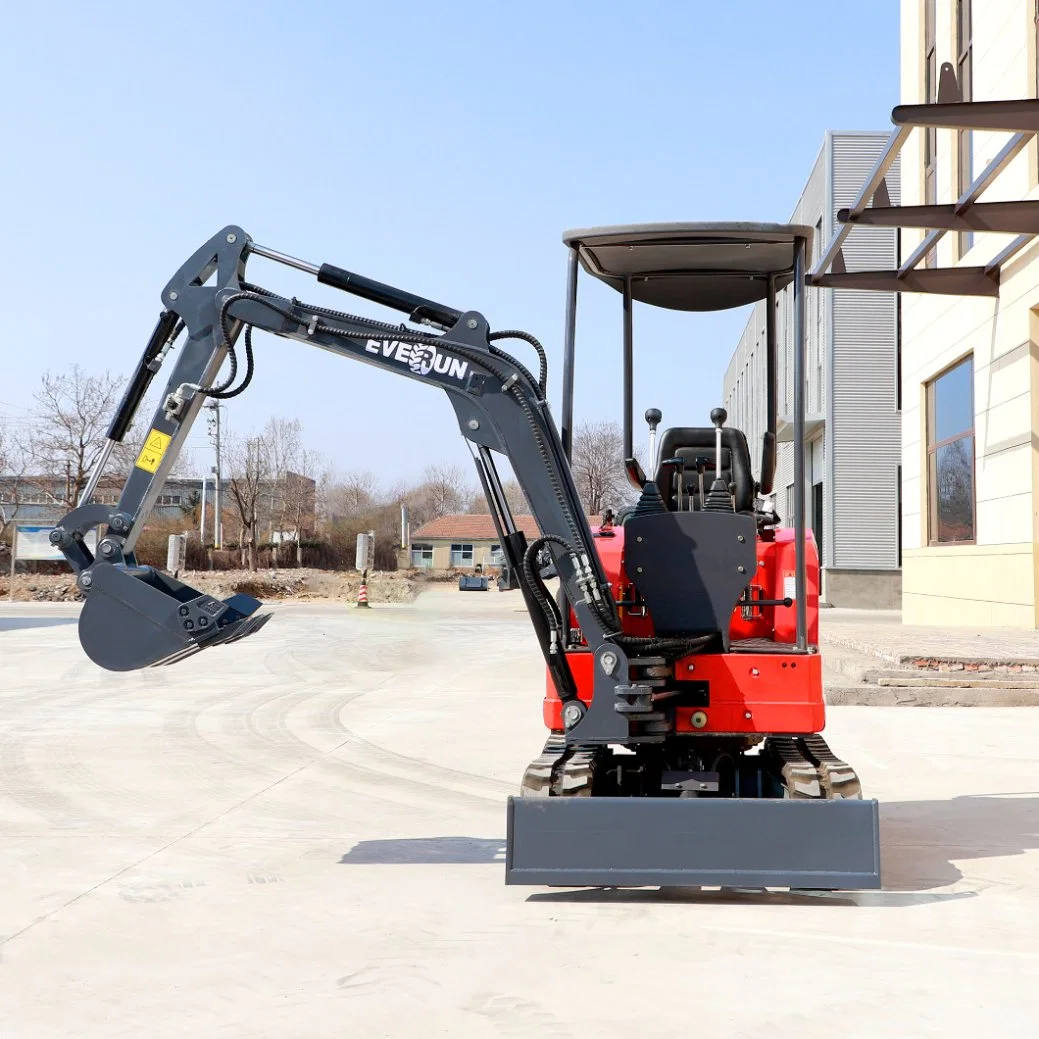 EVERUN Ere16 pro 1600kg chinese Mining Hydraulic Transmission best price Garden new Micro Construction Machinery digger Excavator with 180&deg; deflection boom