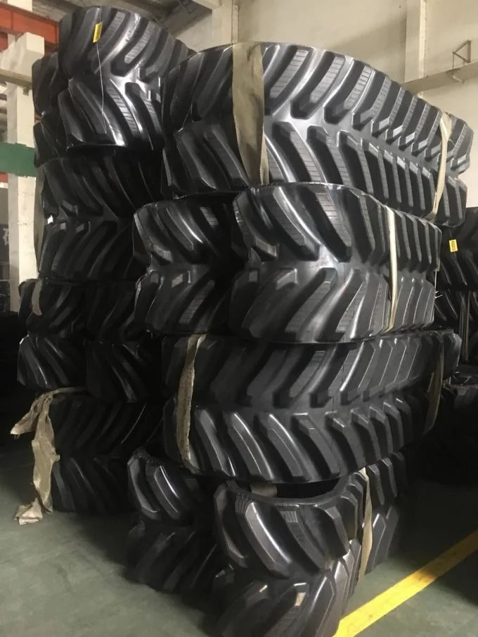 Excavator Rubber Track, Rubber Crawler Track for Bulldozer Mini Excavator Digger Equipment Parts Dumper Rubber Track Asv Track Asphalt Paver Track