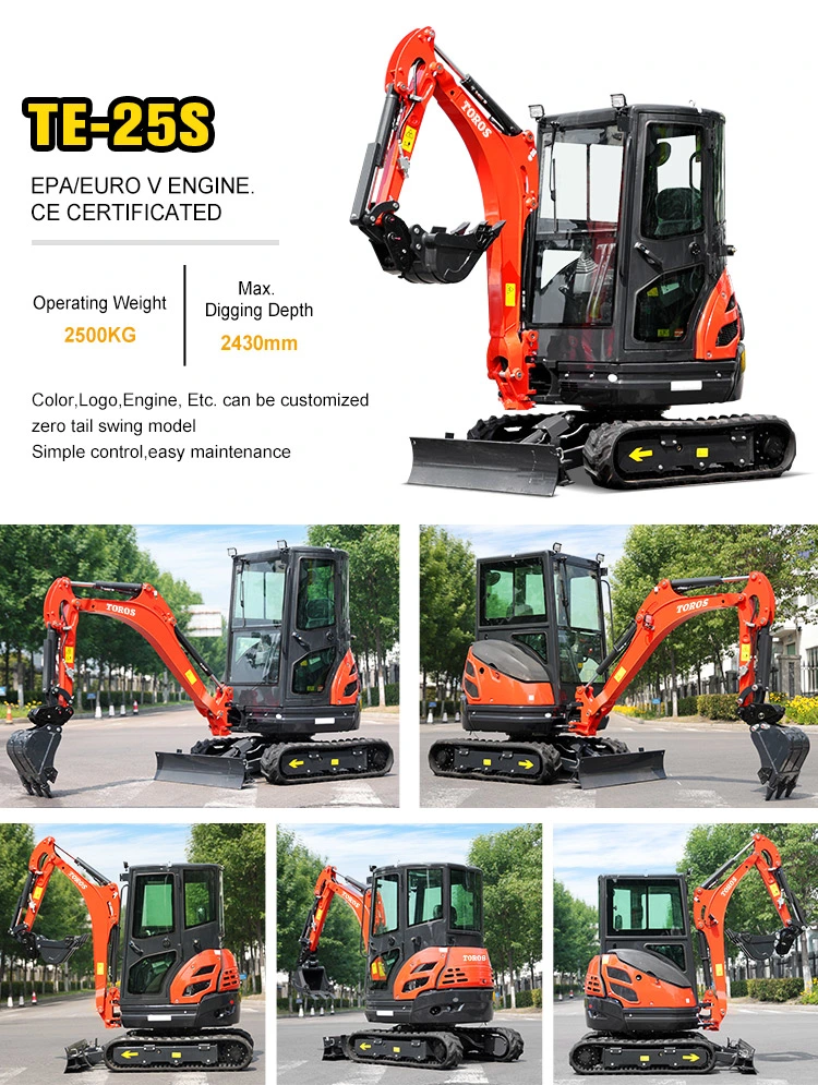 Zero Tail Mini Crawler Excavator Hydraulic Micro Digger for Sale for Sale UK Electric Post Hole Digger China Mini Digger