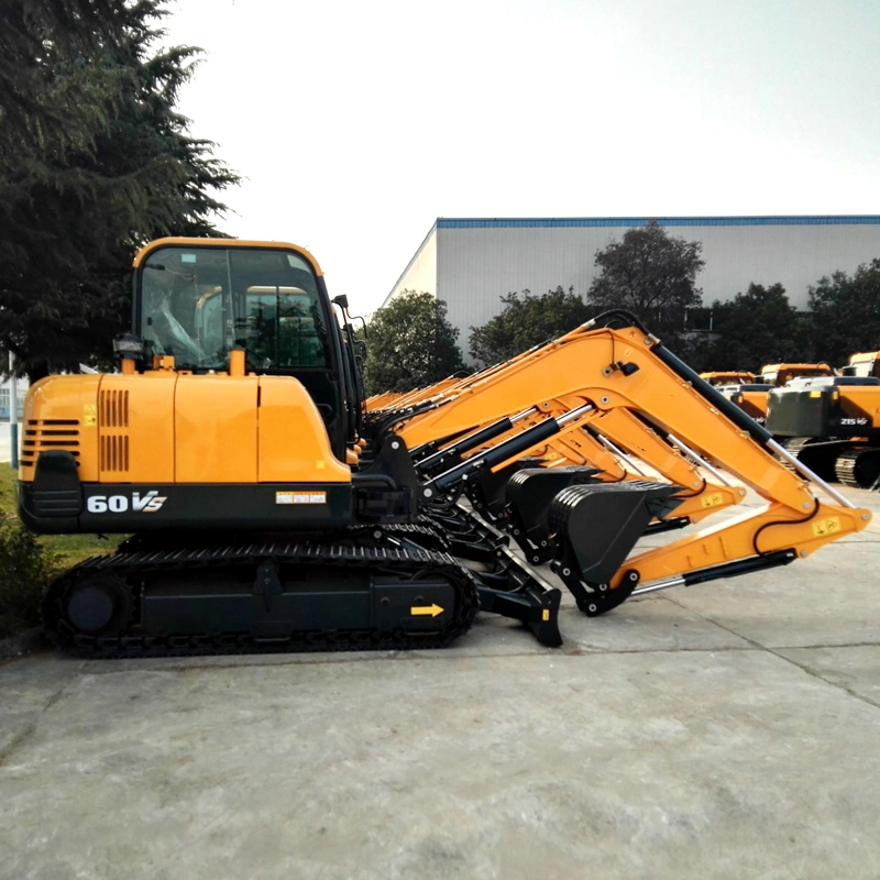 Hot Selling Earth-Mover6 Ton Mini Excavator 60vs with Grapple