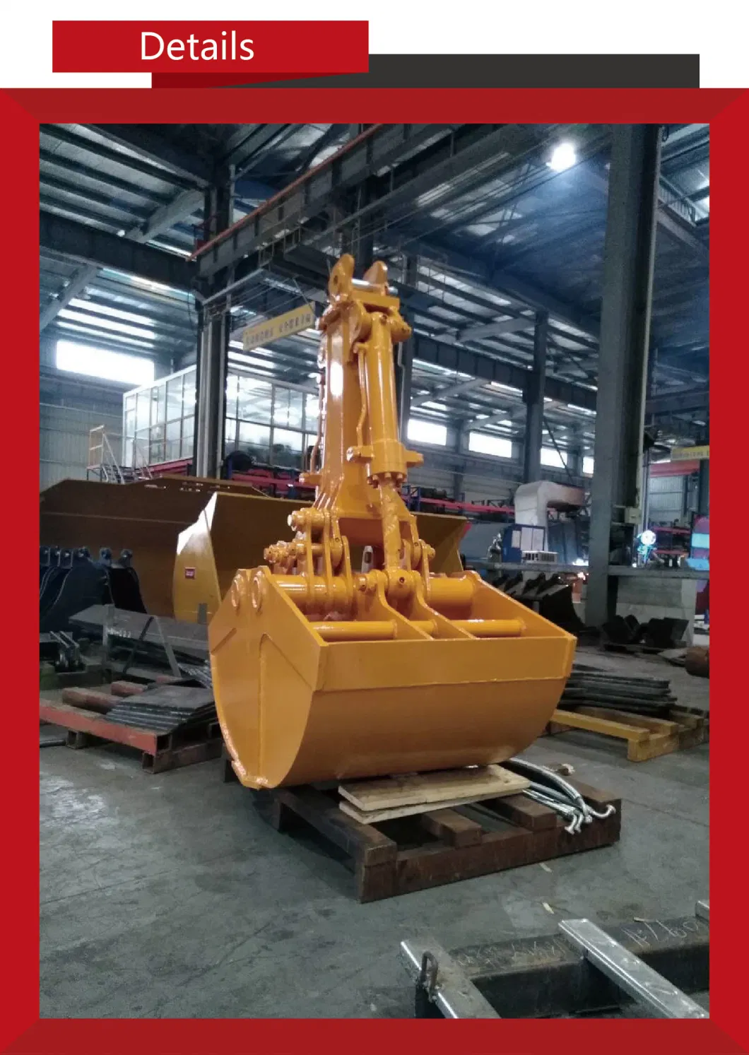 Excavator Attachment Hydraulic Clamshell Grab Bucket for Various Kinds of Excavator/Crane