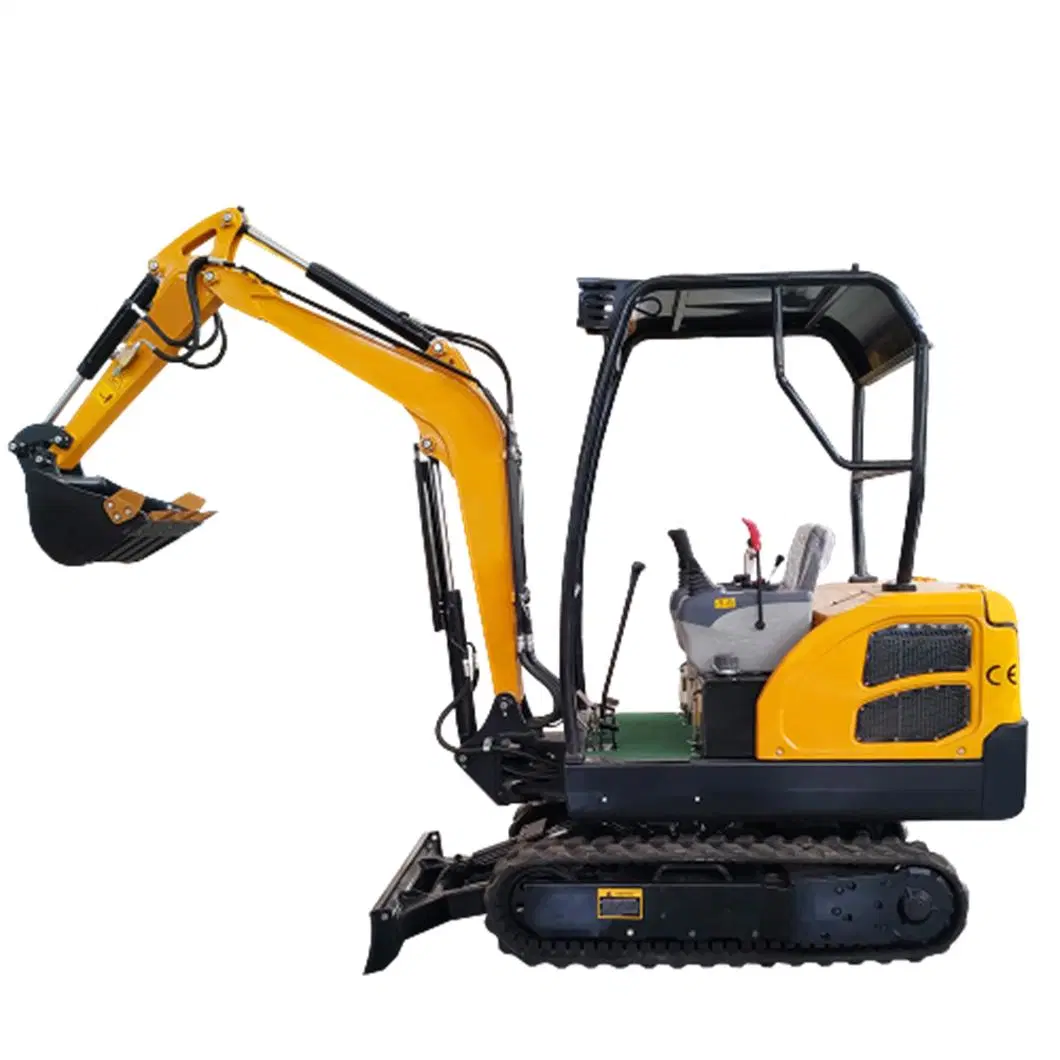 Mini Excavator 1ton 0.8ton 1.5ton 1.7ton 2.0ton Crawler Electronic Mini Digger Diesel Hydraulic CE ISO EPA4 Euro5 Wholesale Flexible Chasis Small Excavator