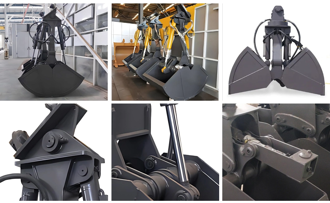 Bob-Lift Excavator Grab Attachments Parts Grab Construction Equipment Hydraulic Clamshell Bucket Manufacture