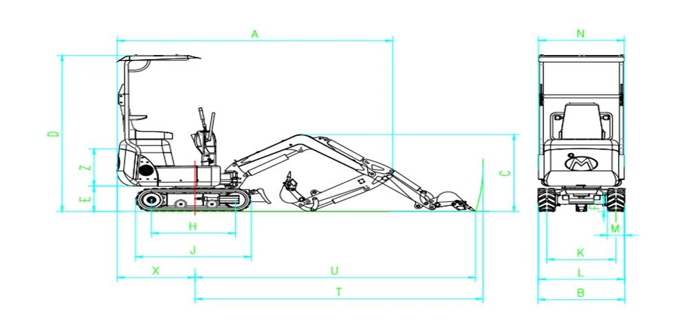 Sunyo Brand Excavators Sy10 Model Mini Excavator Hyraulic Crawler Excavators Best Construction Equipments.