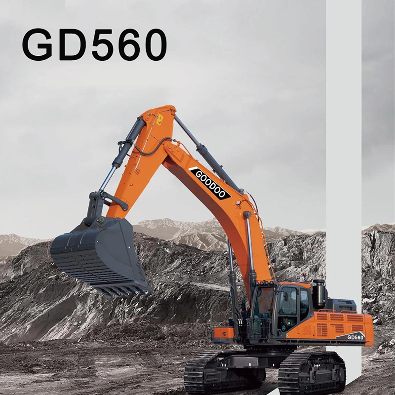 Gd560 Factory Supply for Scania Engine 50 Ton Crawler Excavator with Rock Bucket