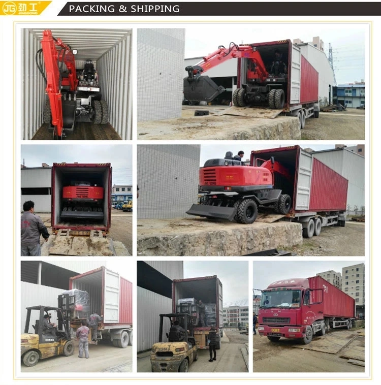 Jinggong Excavator Handler Materials-Handling Wheel Loaders Waste Handlers for Waste Industry