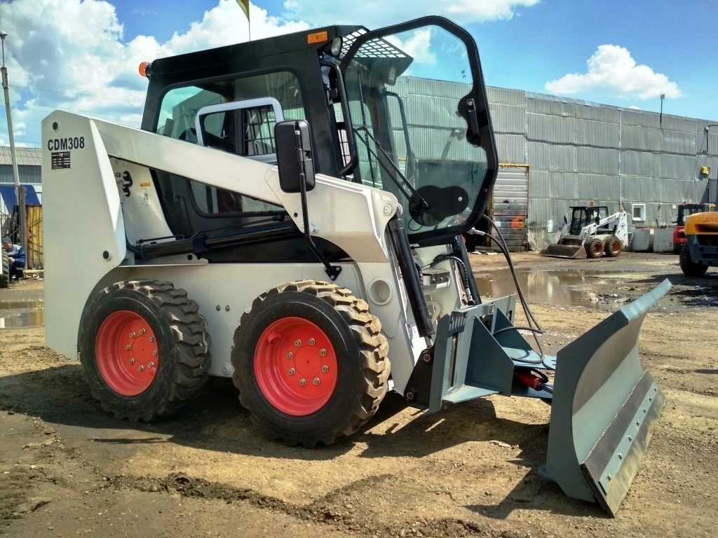 2.9ton Cdm308 Lonking Hydraulic Small Skid Steer Loader with Grabbing Forceps