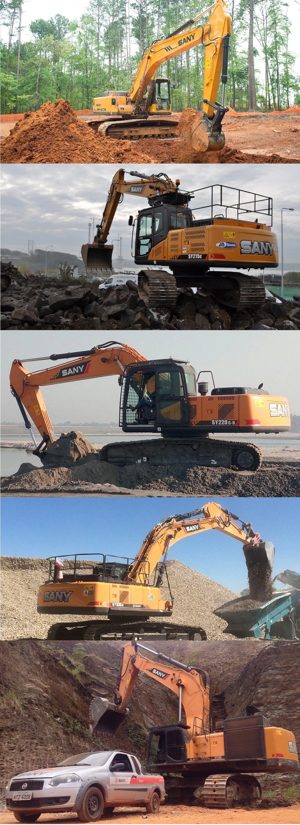 Earth Moving Machinery 50 Tons Excavator with Free Bucket for Sale