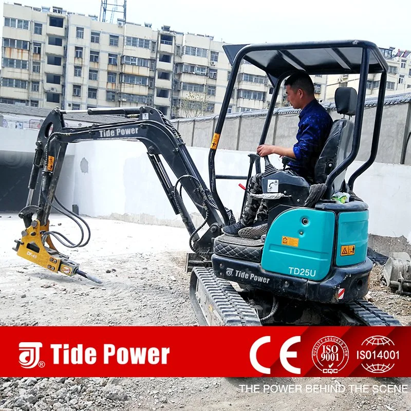 2t Mini Digger Zero Tail Boom Side Shift Crawler Mini Excavator for Sale