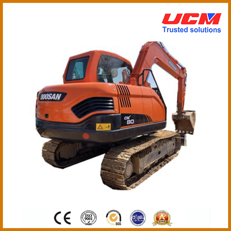 Discount Doosan Dx80 Used Excavator for Construction Machinery All Special Models Korean Orginal 8 Tons