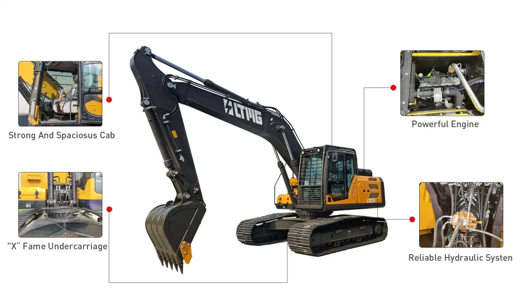 Big Crawler Excavator 23 Ton 28 Ton 33 Ton 35 Ton 37 Ton 40 Ton 50 Ton Track Excavator