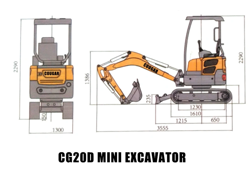 2 Ton Biggest Excavator Made in China