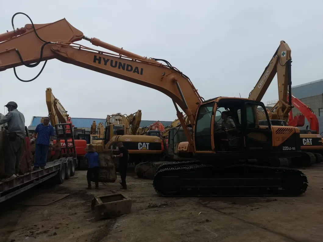 Escavadeira Usada Used 20 Ton Heavy Duty Equipment Hydraulic Excavators Excavadora Used Hyundai 220 Crawler Good Condition Excavator Price 220LC-9s