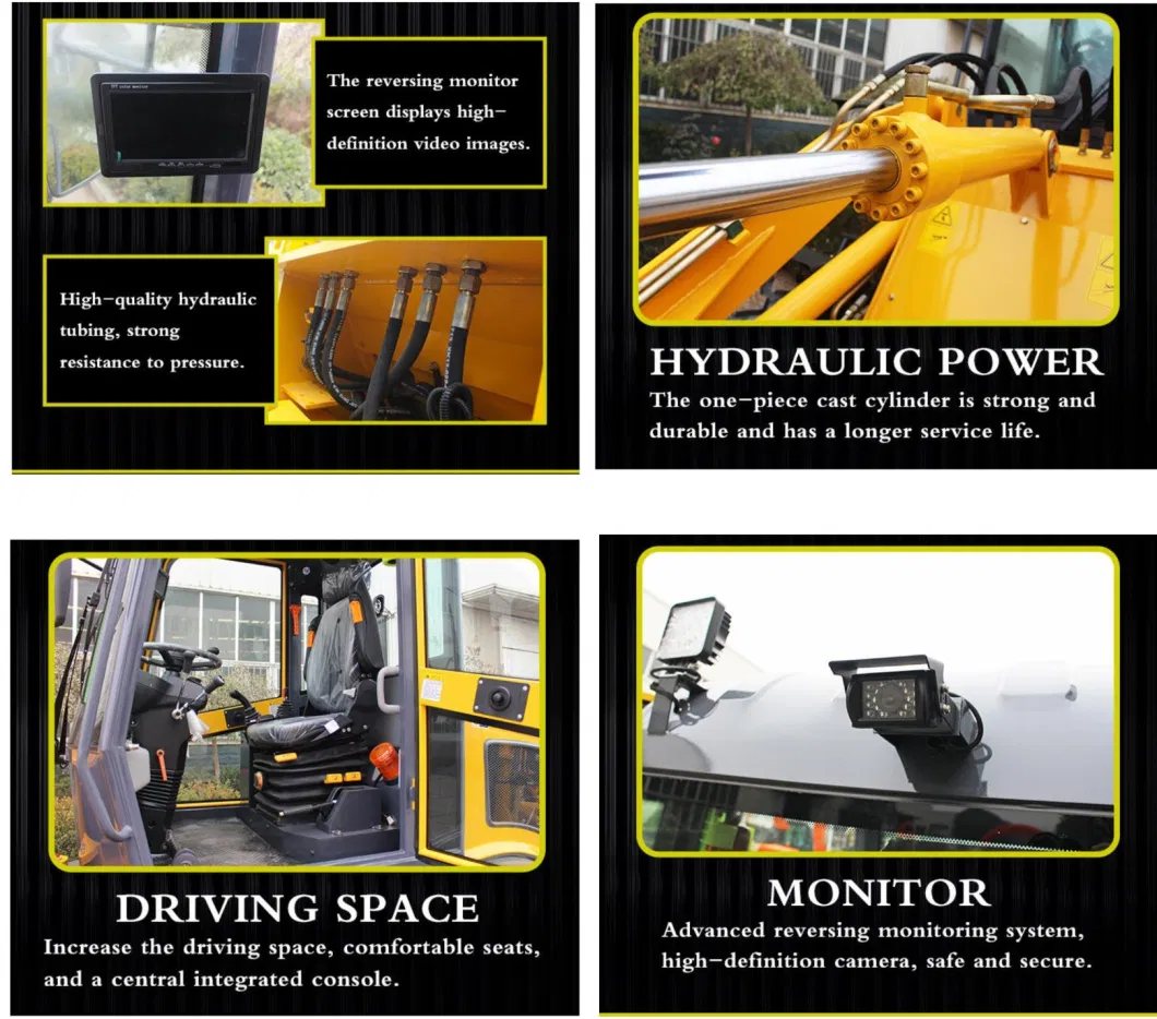 2.2 Ton New Mini Four-Wheel Drive Wheel Loader with Famous Engine Passed ISO and CE Certification