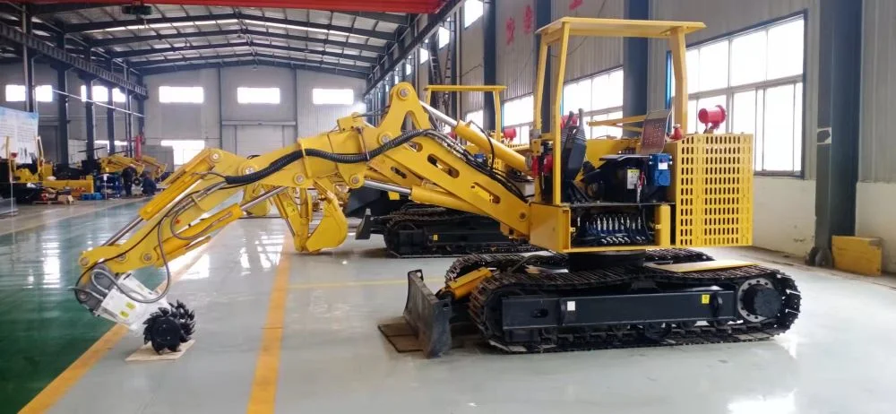 Electric Powered Crawler Excavator with Drum Cutter, Special for Various Mines