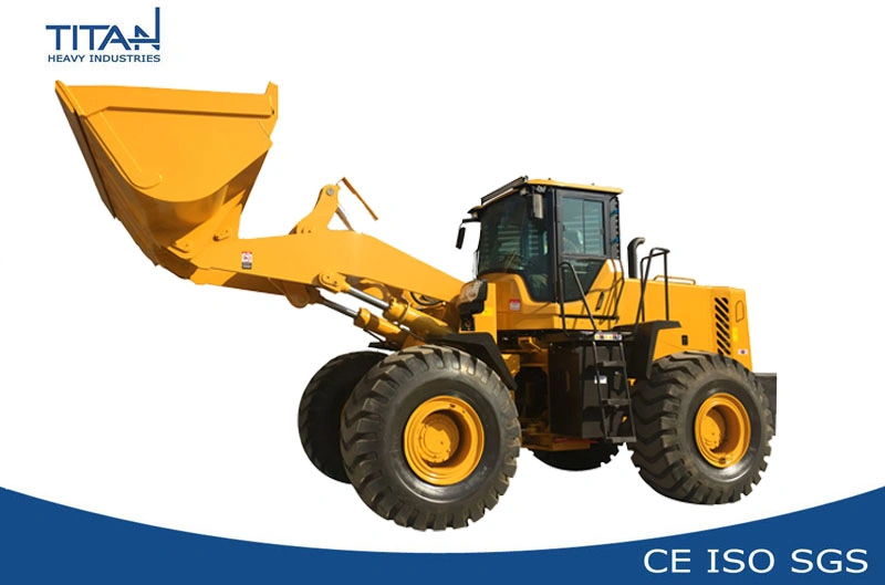 4 Wheel Drive Hydraulic Transmission System 6.0ton Wheel Loader