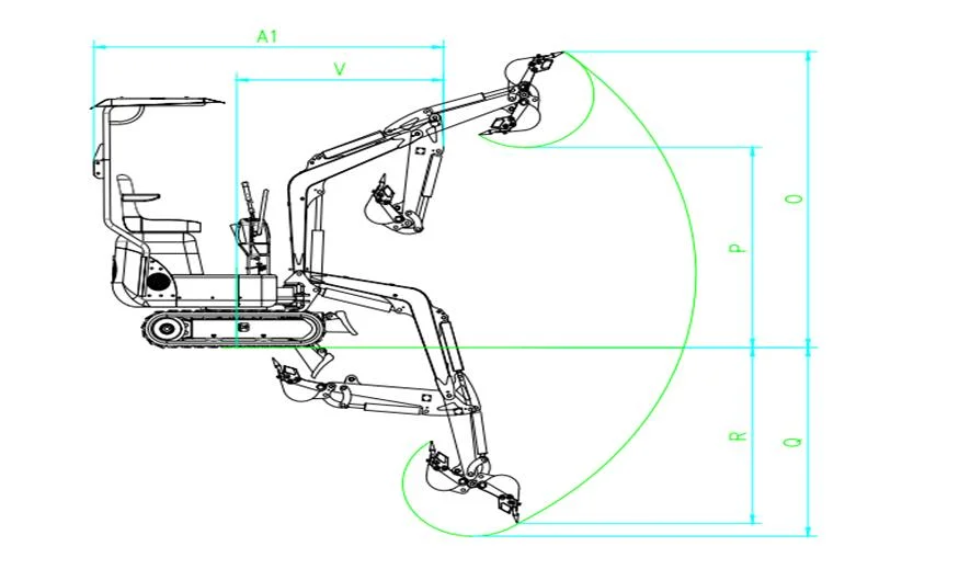 Sunyo Brand Excavators Sy10 Model Mini Excavator Hyraulic Crawler Excavators Best Construction Equipments.