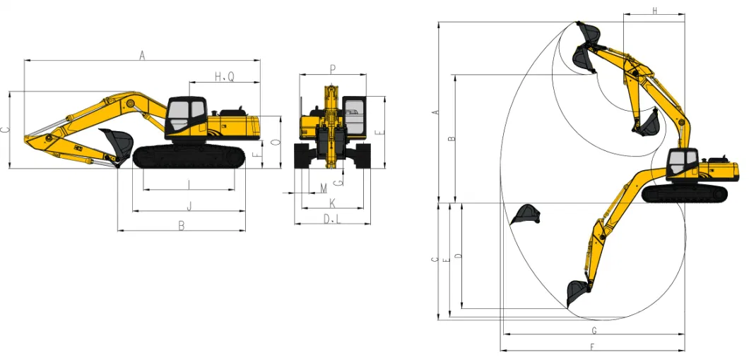 Mining Infront Construction at a 46 Ton Large Excavator with Low Price