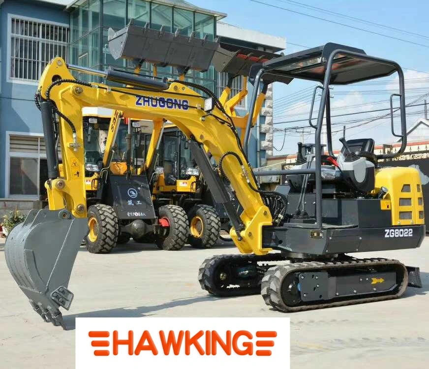 Mini Hydraulic Excavator Zero Tail Steel Track Rubber Crawler Small Trench Digger Earthmoving Equipment Hiring Kubota Jcb Volvo Excavator Heavy Duty Machine