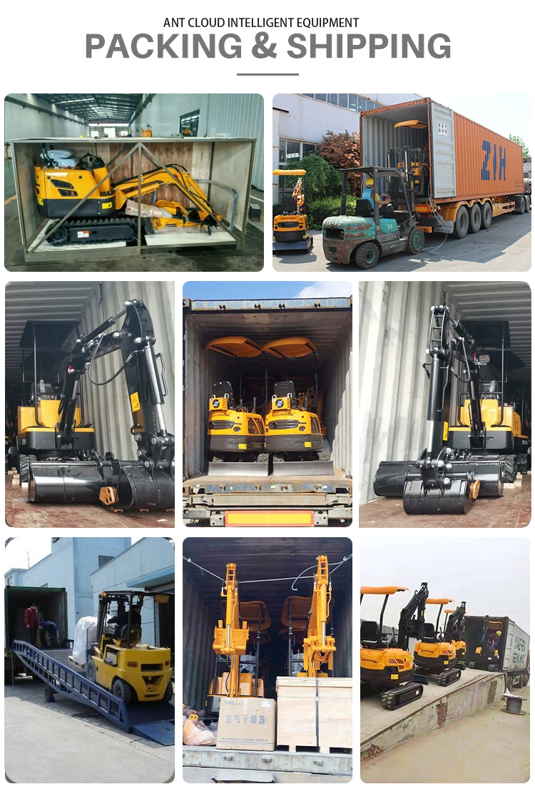 All Electric Compact Excavator Diesel Engine Excavator 0.8t 1t 2t Hot Sale in Us