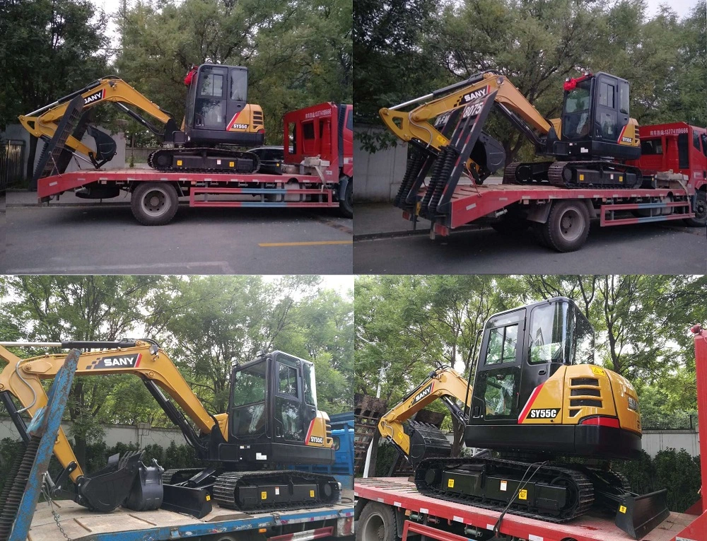 Sany Sy55u Pipe Digger Excavators Import Earth Movers for Sale