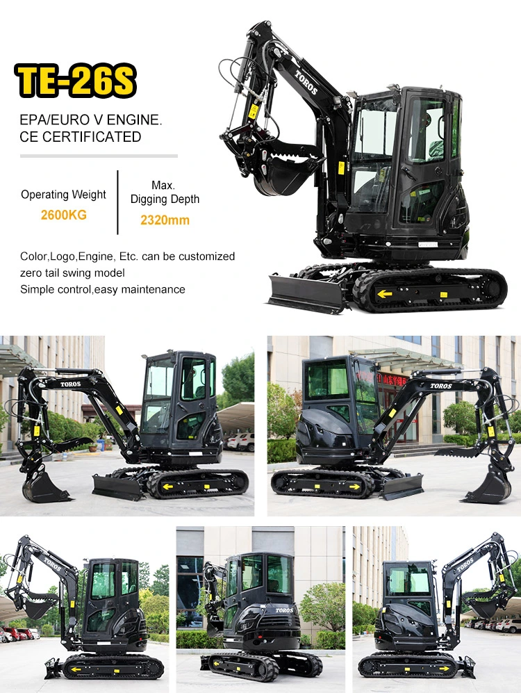 Factory Directly Sale Small Baggers Low Price Household Excavator Mini Digger Compact Electric Starting Mini Excavator 3.5 Ton