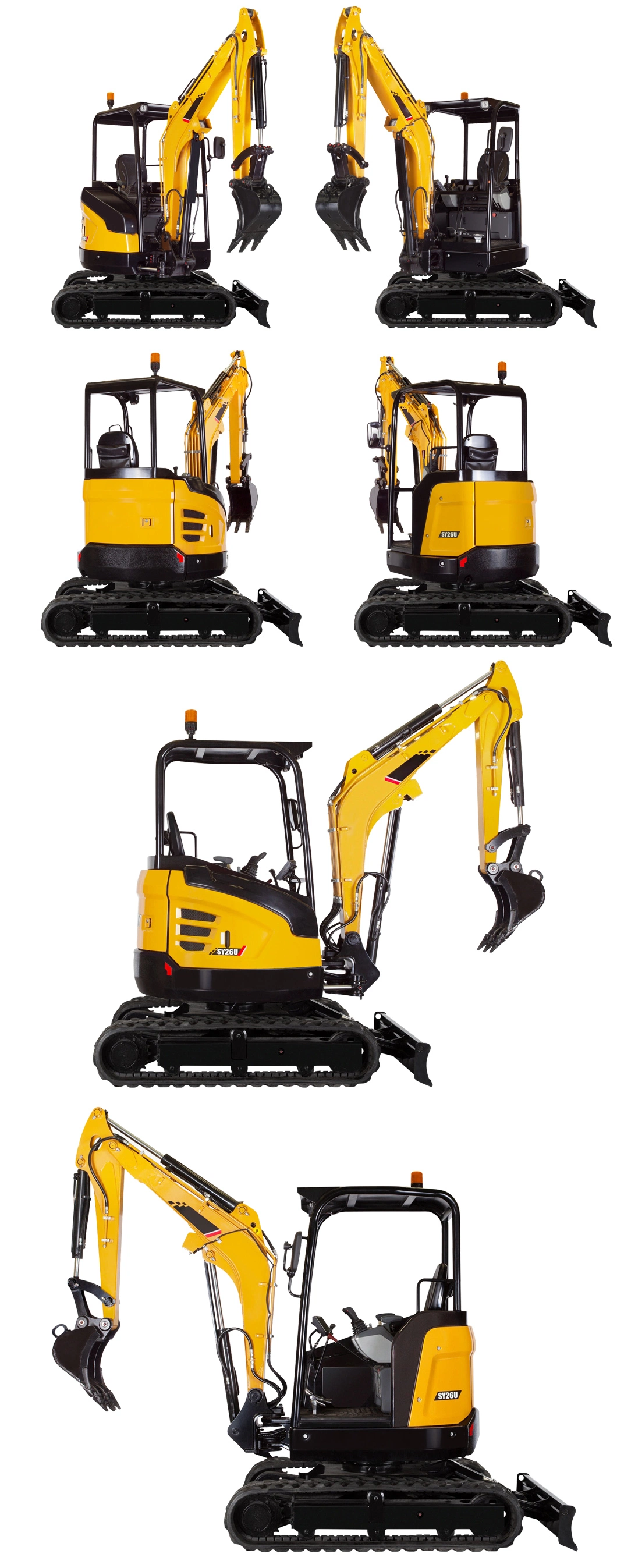 Free Shipping Mini Hydraulic Excavator with Track Link Welded Track Pads CE Mini Pelle