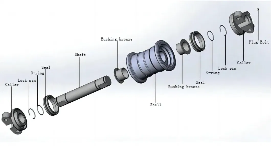 Ola Precision Mechanical Components Fabricators Excavator Roller China PC20-3 Hot-Selling Track Roller Excavator Track Bottom