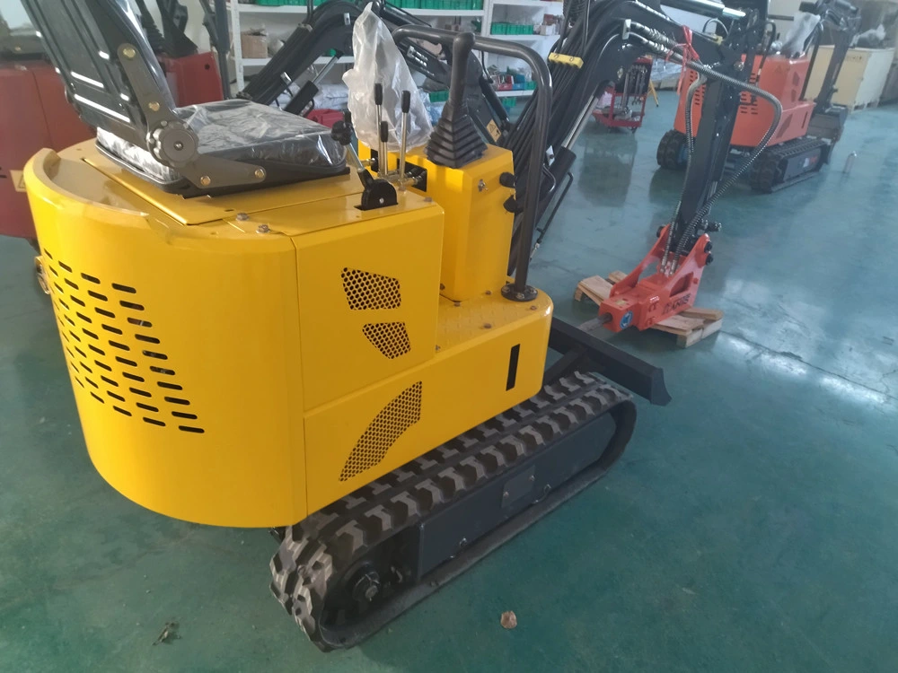 Free Shipping China New Rubber Track 1ton 1.2ton Electric Small Digger Lithium Battery Powered Crawler Excavators