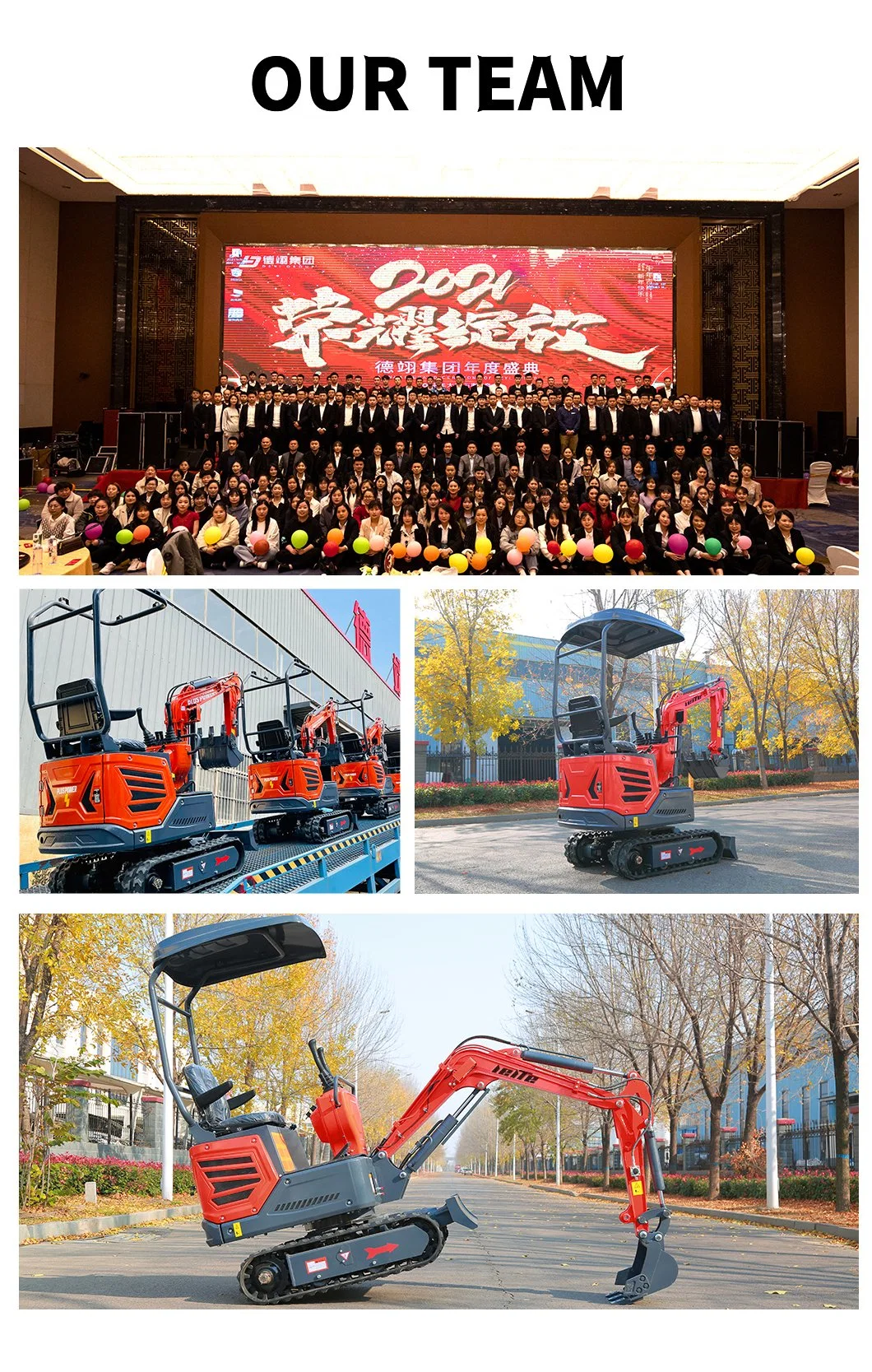 Hot Sale China Mini Small Hydraulic 1ton Diesel Engine Driven Crawler Excavators Lt1012 Plus with CE EPA Certification