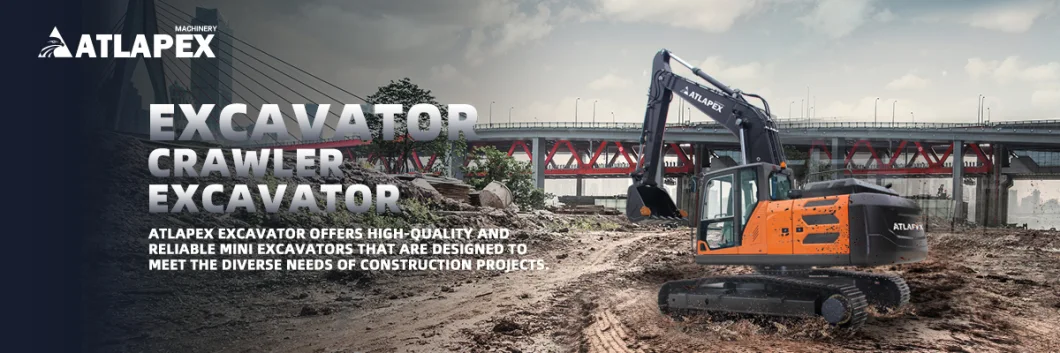 Manufacture Atlapex Apx135 Crawler Excavator Large Digger Machine Excavator for Mining Forest Price
