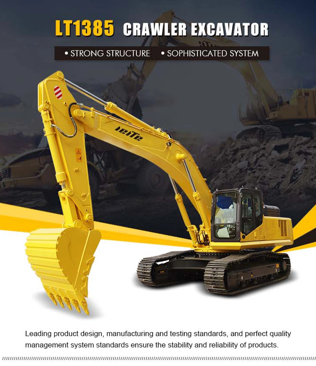 CE EPA China Hot Sale Lt1385 36 Ton Crawler Excavator Tracked Large Hydraulic Excavator Within Diesel Engine Excavator for Sale