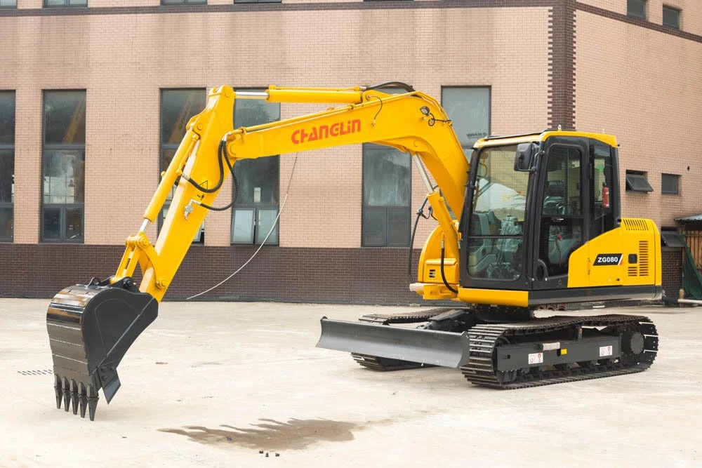 Changlin Official 8ton Hydraulic Crawler Tracked Type Small Micro Mini Excavator with CE