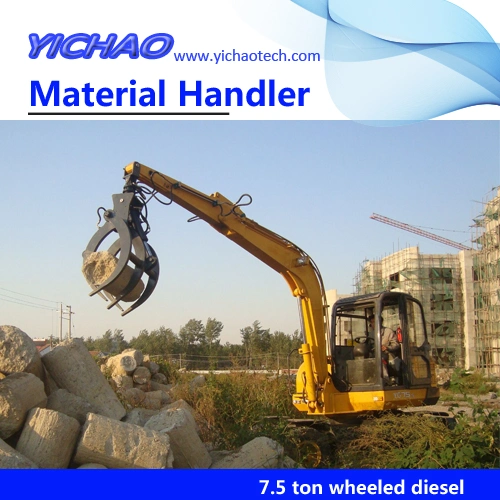Hybrid Grabbing Materials Handler with Diesel&AC Dual Power