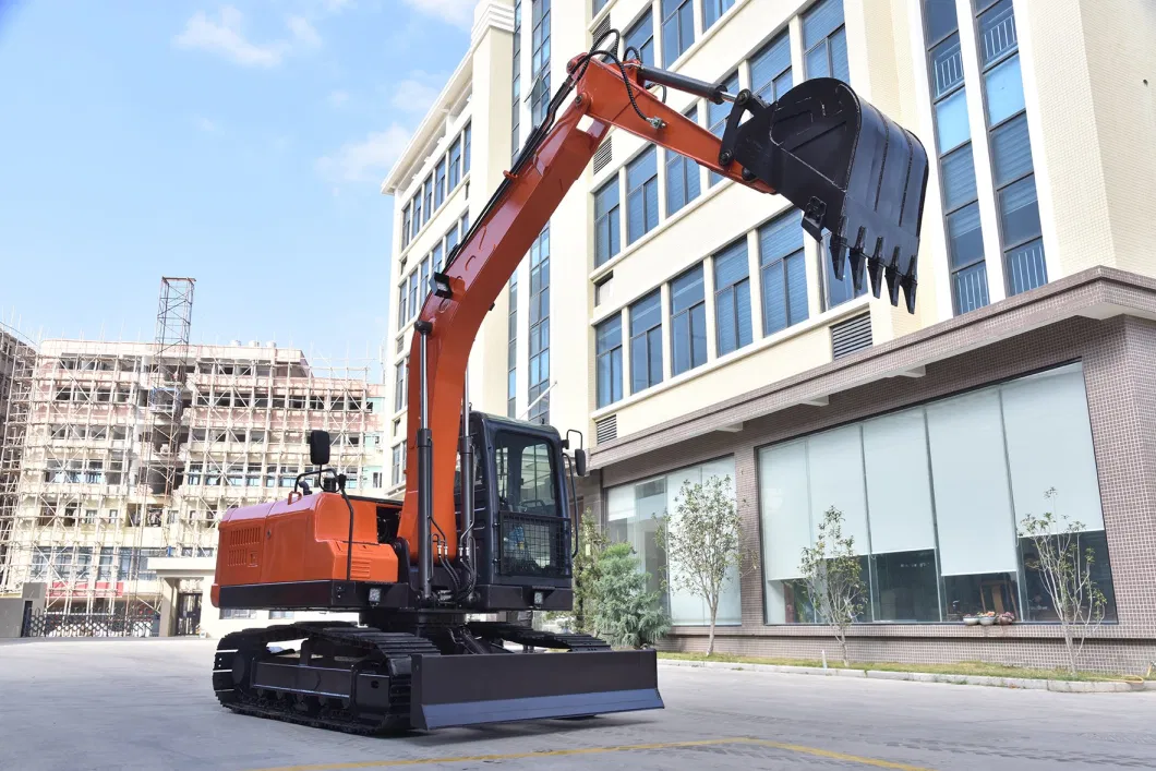 Excavating Machine Shovel Bulldozer Equipment Huge Digger Heavy Excavator on Road Construction