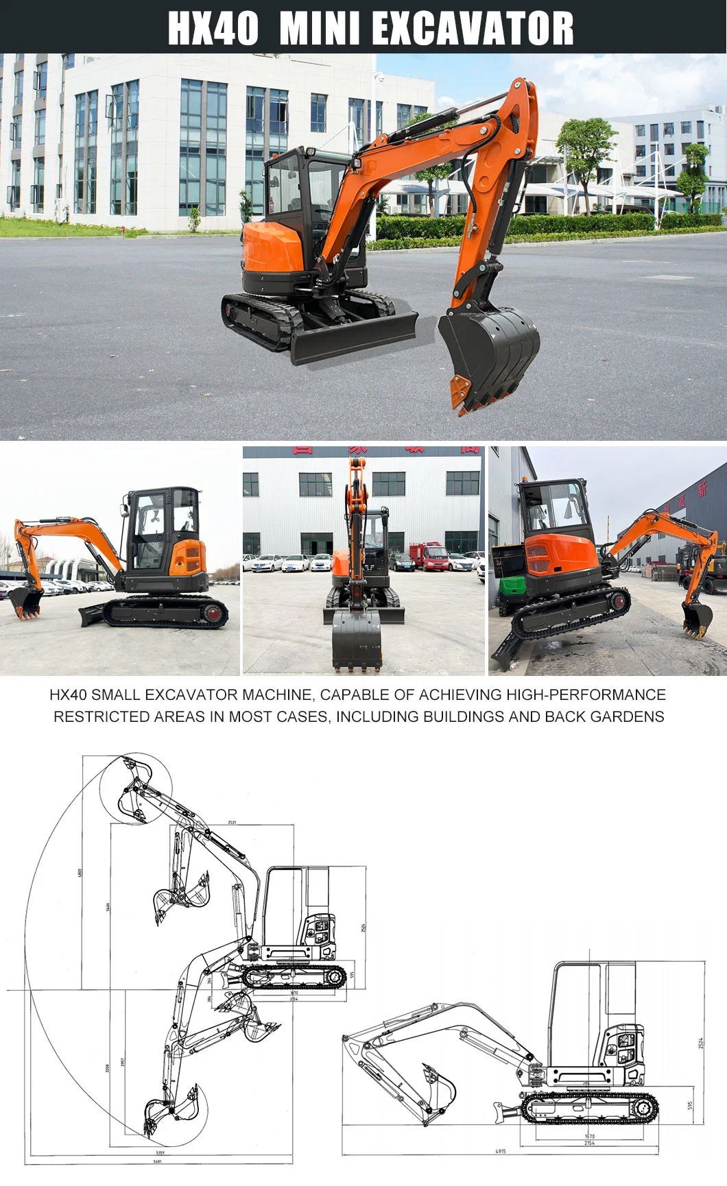 Cheap 2 Ton 3 T Mini Excavator Price CE Approved Mini Digger for Sale Small Construction Machinery Agricultural Excavators Crawler Excavators