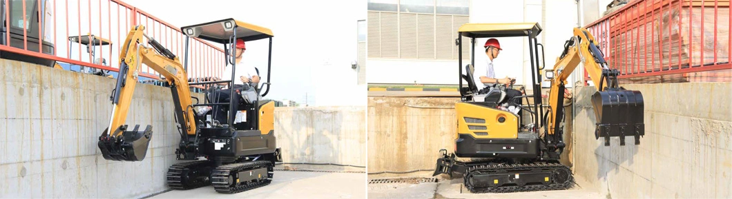 1.8/2 Ton Mini Crawler Excavator Digger with Throttle Control Cable Hydraulic Press