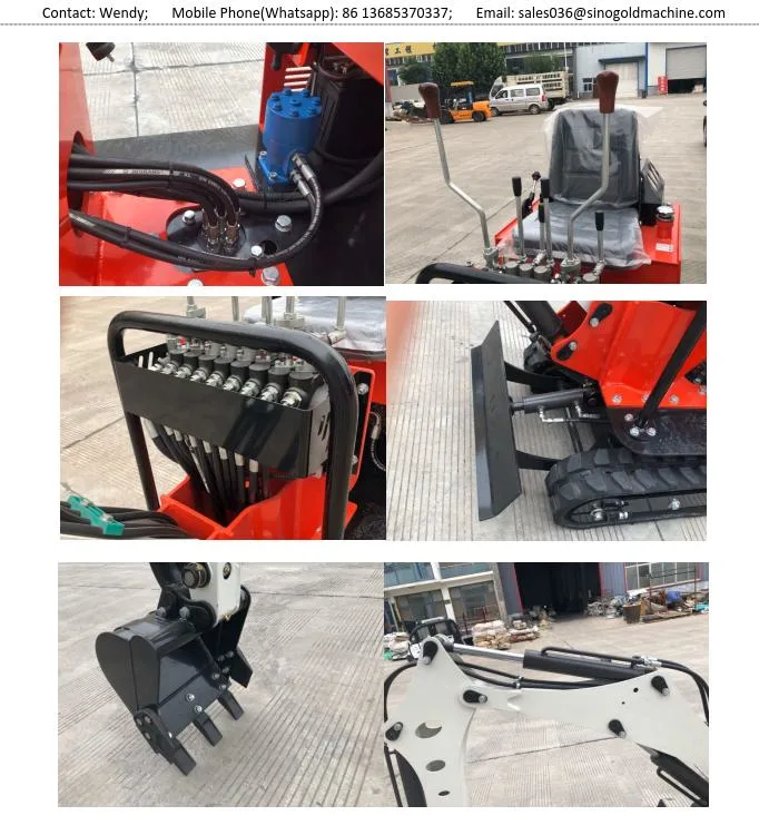 800kg/0.8ton Small Size Wheel Micro Digger Bagger Mini Electric Performance Hydraulic Crawler Excavator Machine Popular in Fgermany/New Zealand/Australia