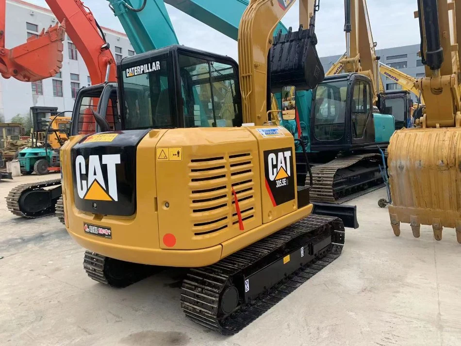 High-Efficiency Used Cat 305.5e 5 Ton Caterpillar Excavator High Reach Demolition Excavator Mini Excavator