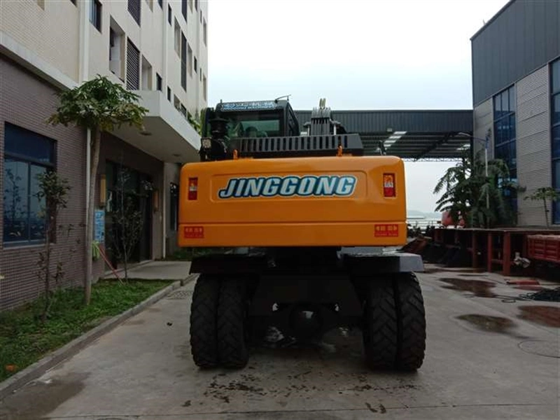China Jigong Wheel Excavator Backhoe Digger Mini Scraper