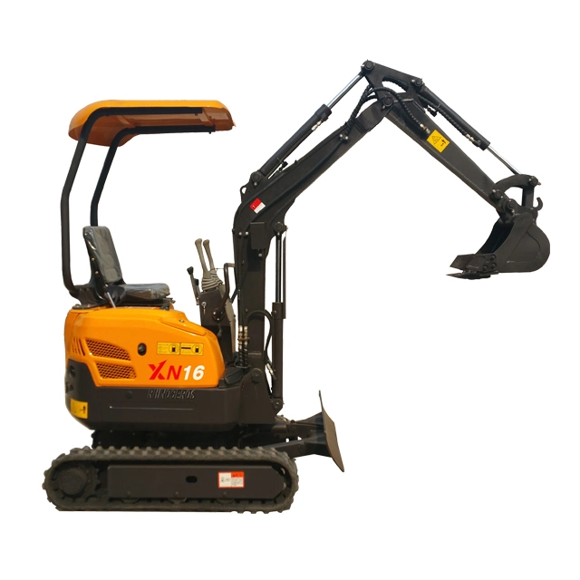 Rhinoceros Brand 1.6ton Mini Excavator for Sale with Auger, Grab