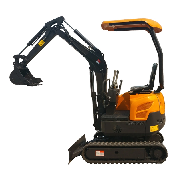 Rhinoceros Brand 1.6ton Mini Excavator for Sale with Auger, Grab