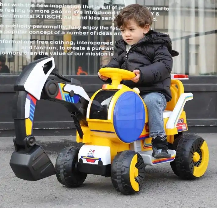 Children&prime;s Excavator Engineering Car Remote Control Toy Car Can Sit and Ride Large Hook Machine Full Electric Excavator