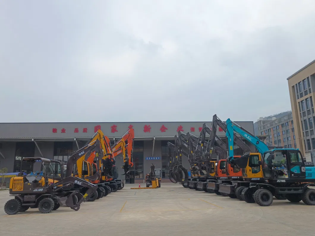 Hydraulic Material Loading Machine Scrap Material Handler on Wheel for Waste Cargo Recycling