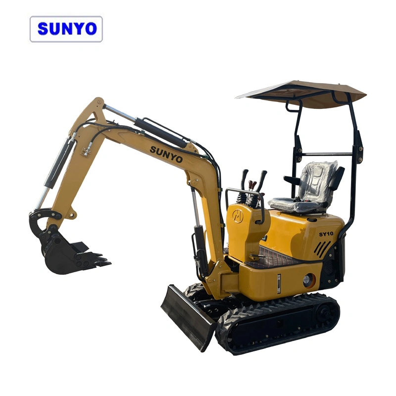 Sunyo Brand Excavators Sy10 Model Mini Excavator Hyraulic Crawler Excavators Best Construction Equipments.