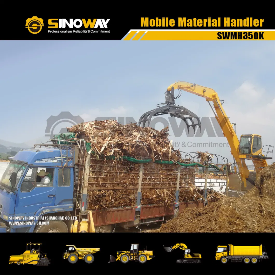 Fixed Material Handling Excavator for Sale 35ton Hydraulic Waste Material Handler