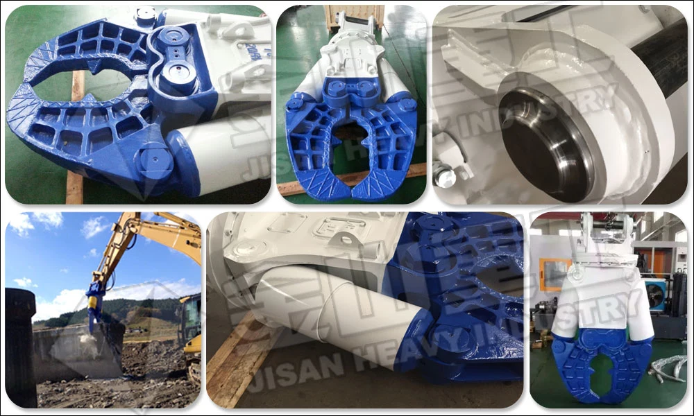 Excavator Demolation Shear for 20 - 30 Ton Accessories Excavator Double Cylinder Hydraulic Scrap Metal Shear for Crushing