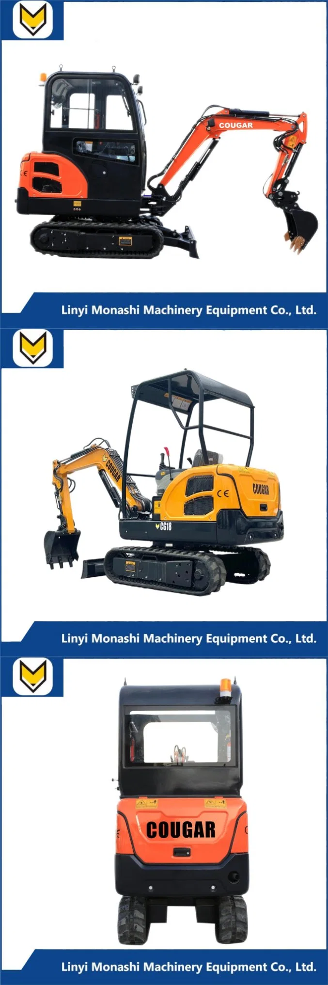 Hydraulic Excavator 1.8ton Mining Shovel Crawler Excavator for Sale