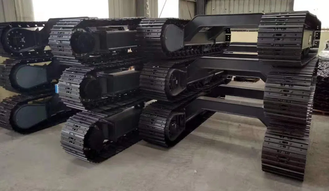 New Design Rubber Track Chassis 0.5 to 20 Ton Undercarriage System for Hydraulic Motor Crawler Drilling Rig Excavator Crane