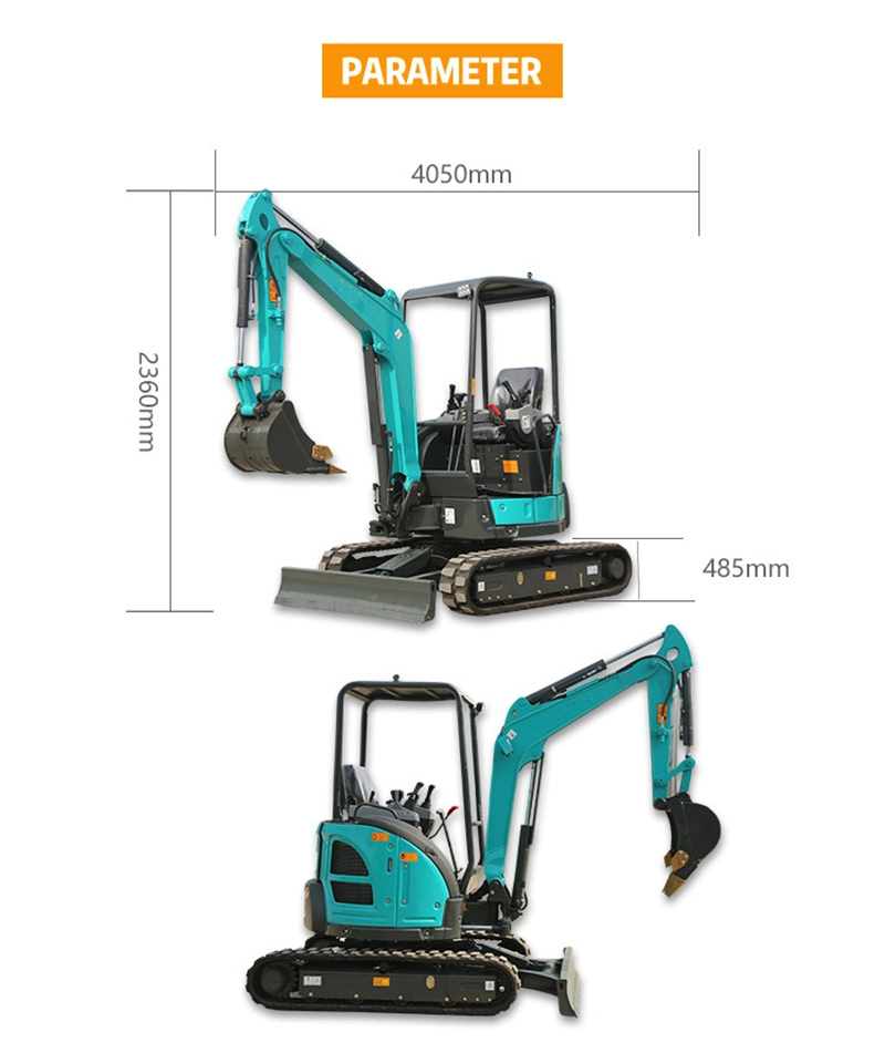 3000kg Operating Weight Zero Tail Swing Excavator with Mechanical Wood Grab